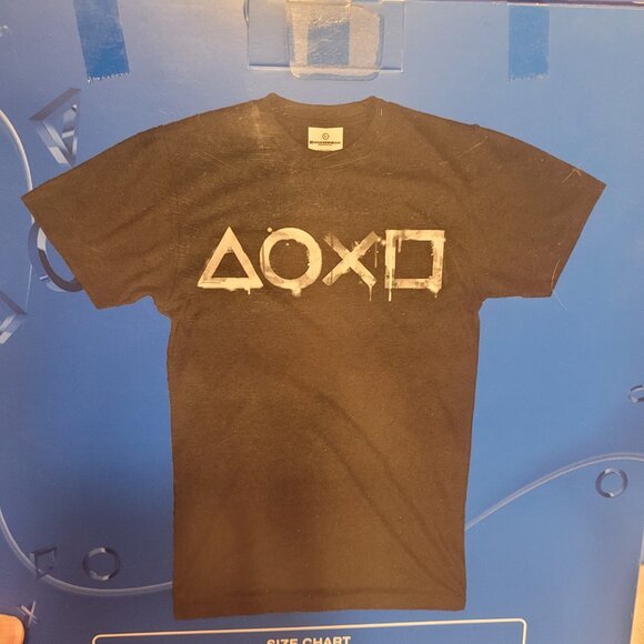 Playstation Black Cotton Boxed Tee XL T Shirt - Picture 9 of 12